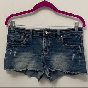Y2K lower Rise Denim Blue 6 Women's Shorts